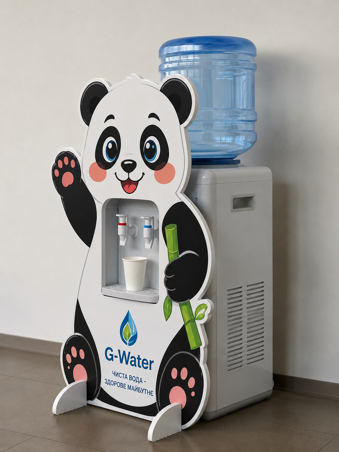Кулер G-Water з фігурою панди, чиста вода для дітей